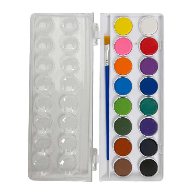 What is the correct usage of solid watercolor pigments?